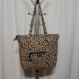 Leopard print Vera Bradley tote